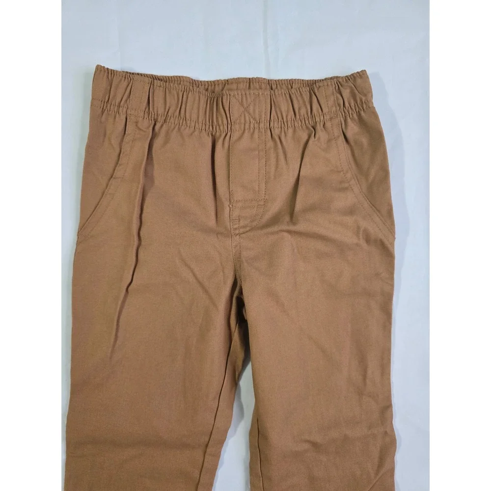 Carters Boys 3T 2pc Outfit Set Striped Hooded Henley and Brown Jogger Pants NEW
